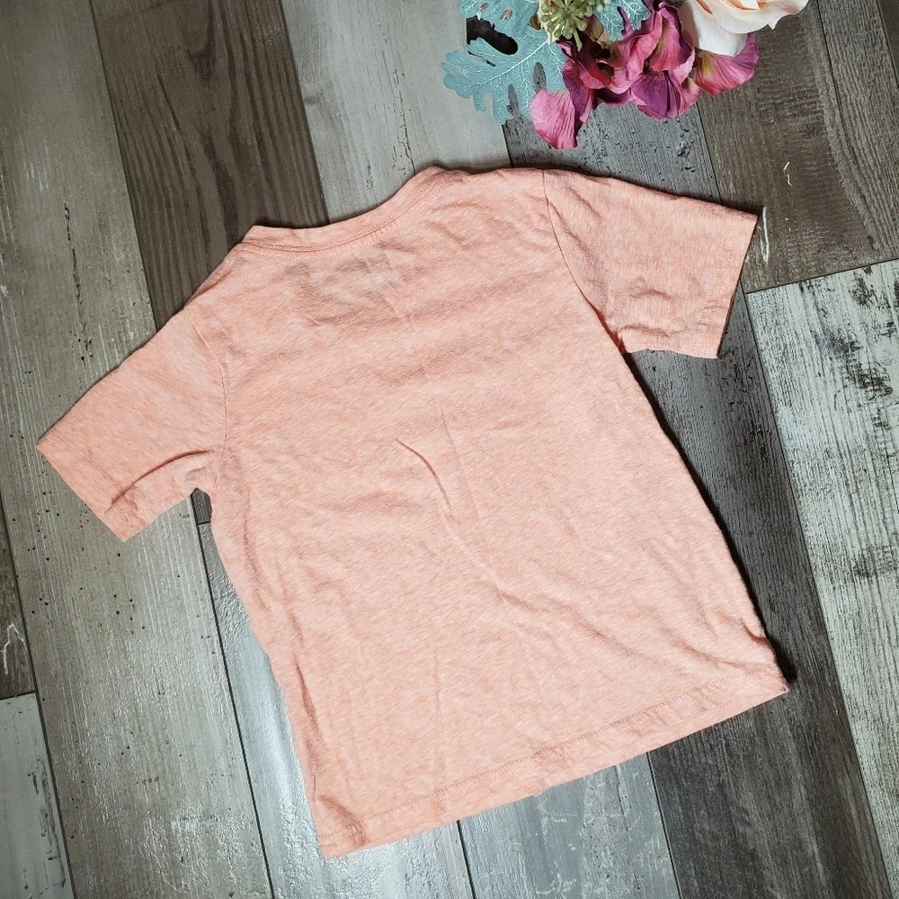 The Children's Place Orange V-Neck Casual T-Shirt Size 3T Toddler Boy